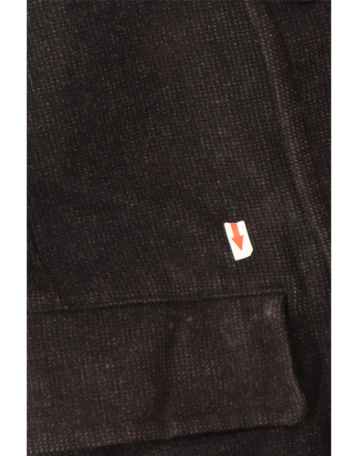 Marks & Spencer Chaquetón para hombre UK 38 Mediano Lana negra