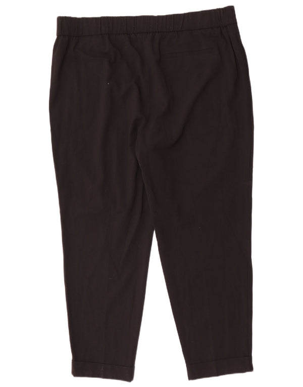 Marks & Spencer Pantalones informales regulares para mujer UK 20 2XL W38 L27 Negro