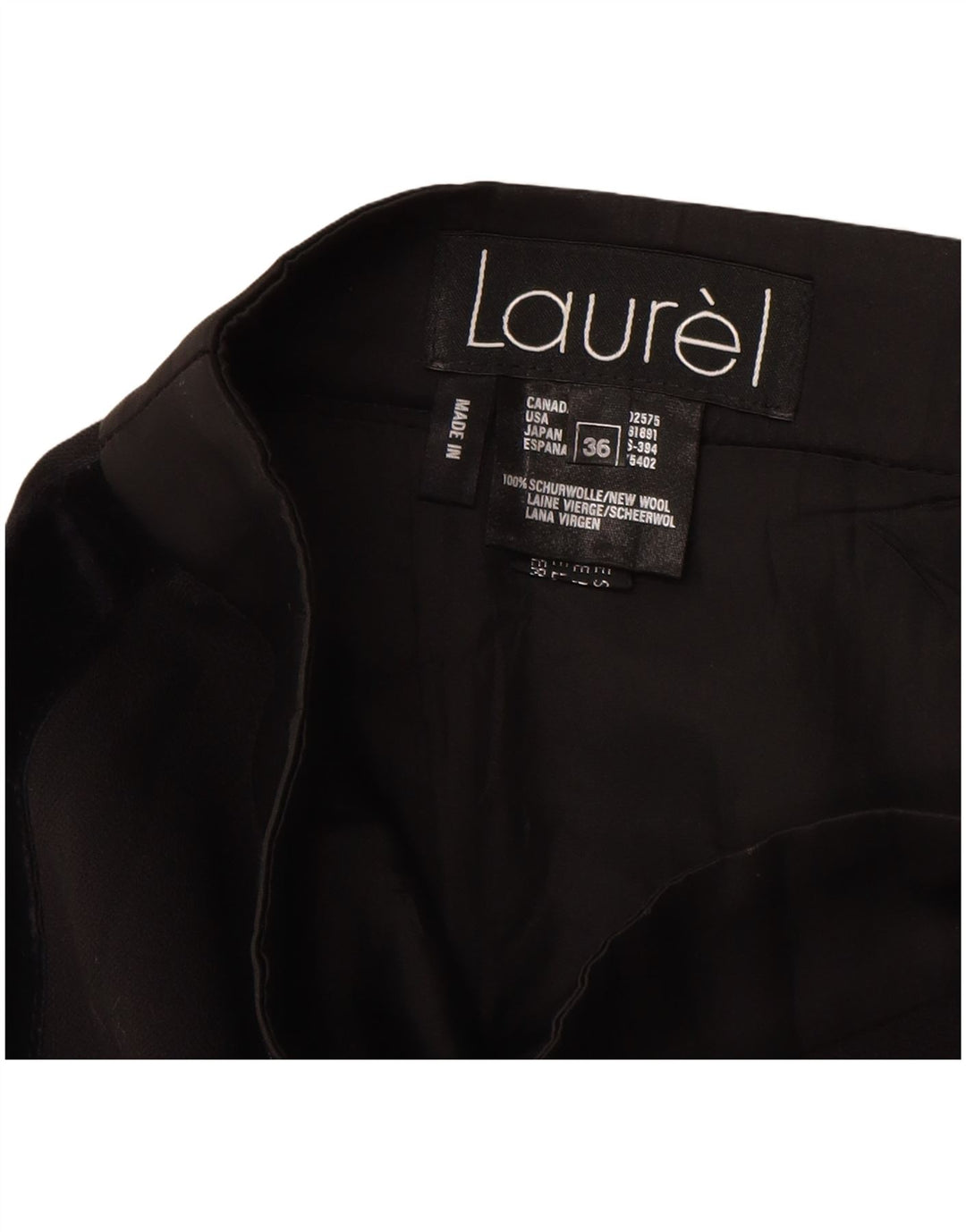 Falda lápiz para mujer Laurel EU 36 Small W26 Lana nueva negra