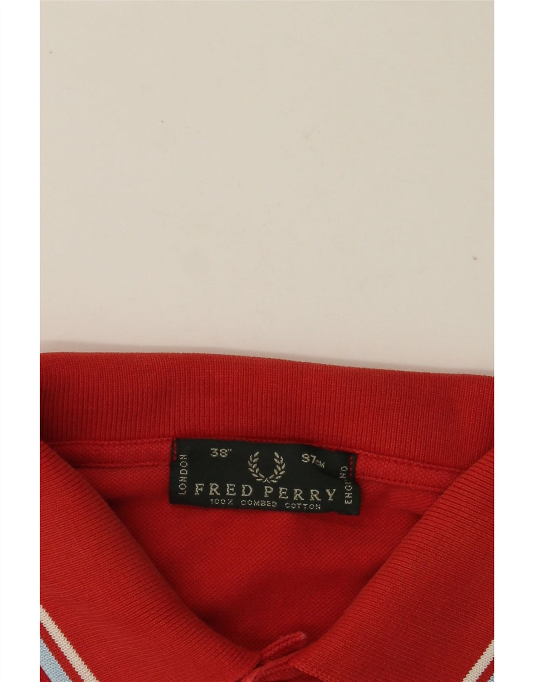 FRED PERRY Polo Hombre Pequeño Algodón Rojo