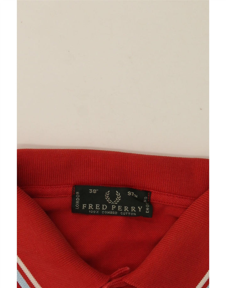 FRED PERRY Polo Hombre Pequeño Algodón Rojo