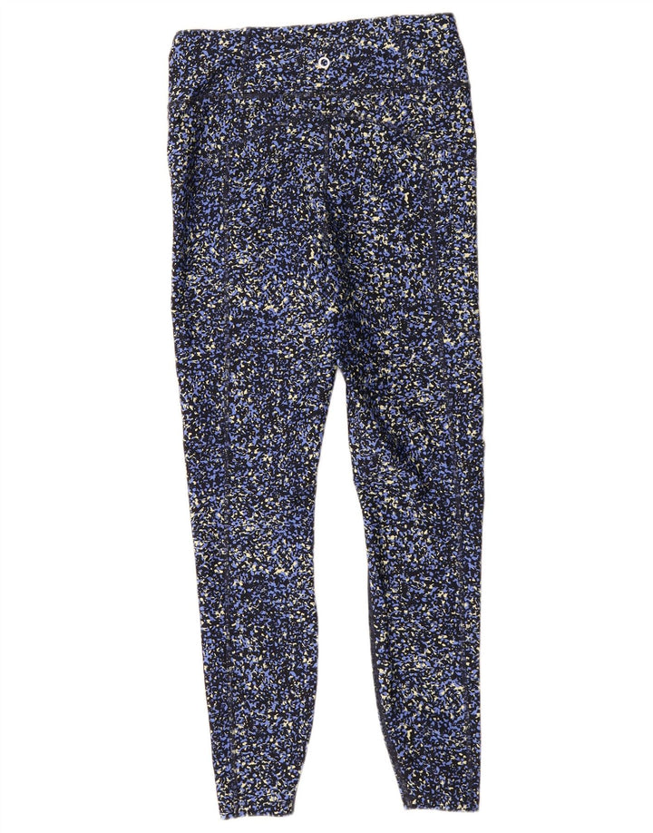 Marks & Spencer Leggings para mujer Reino Unido 10 Pequeño poliéster moteado azul