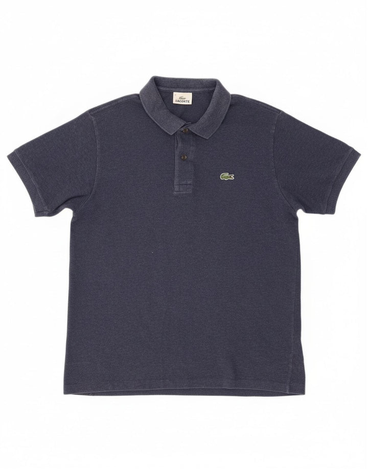 Polo Lacoste para hombre talla 4 mediano algodón azul marino