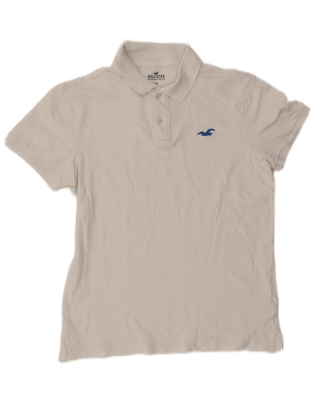 Polo Hollister Hombre Algodón Blanco Mediano