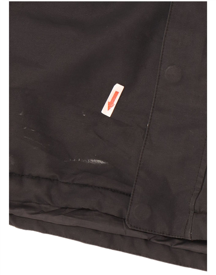 Columbia Chaqueta utilitaria con capucha para hombre UK 38 Mediana Poliéster negro