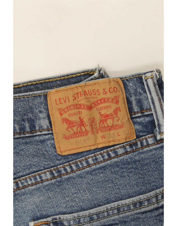 Levi's Hombre 511 Slim Jeans W31 L32 Algodón Azul