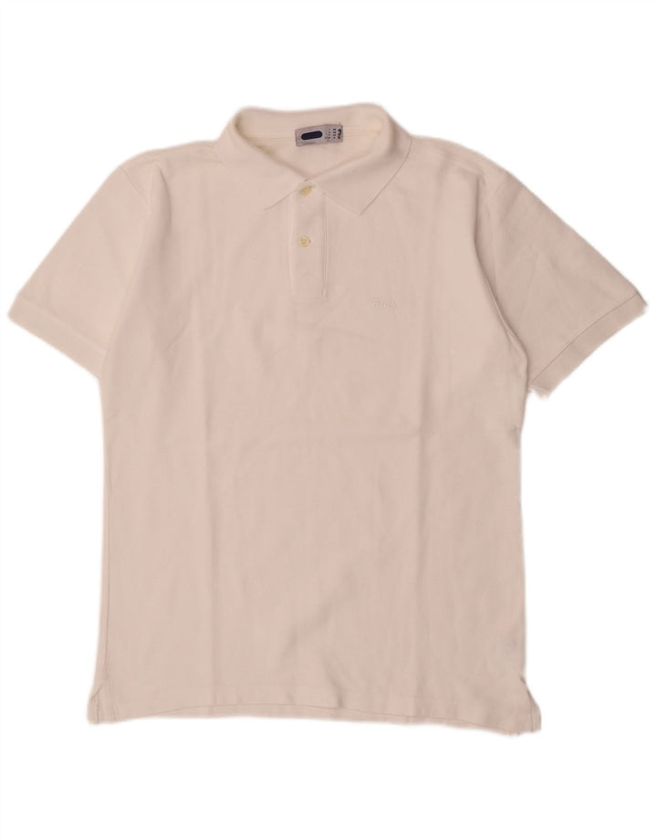 Polo Fila Hombre IT 48 Algodón Blanco Mediano