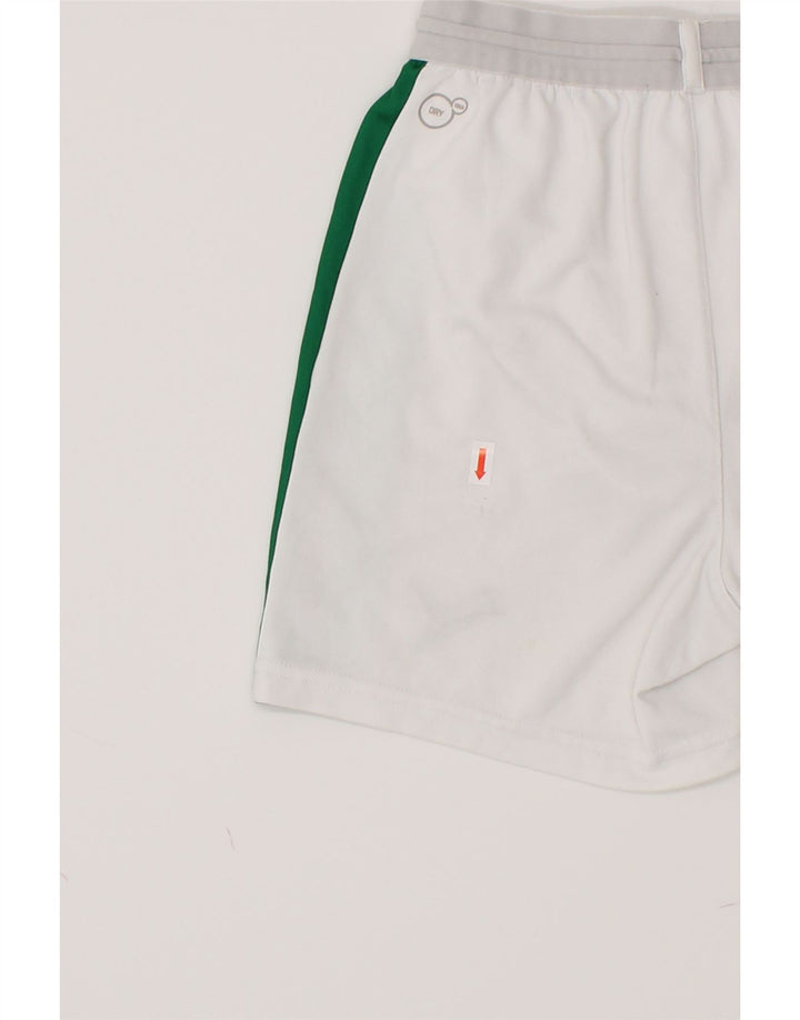 PUMA Boys Sport Shorts 9-10 Years White Colourblock Polyester Vintage Puma and Second-Hand Puma from Messina Hembry 