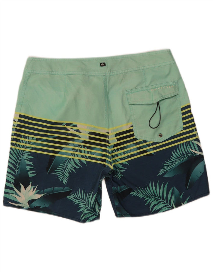Bañador Quiksilver Hombre Verde Medio Floral Poliéster