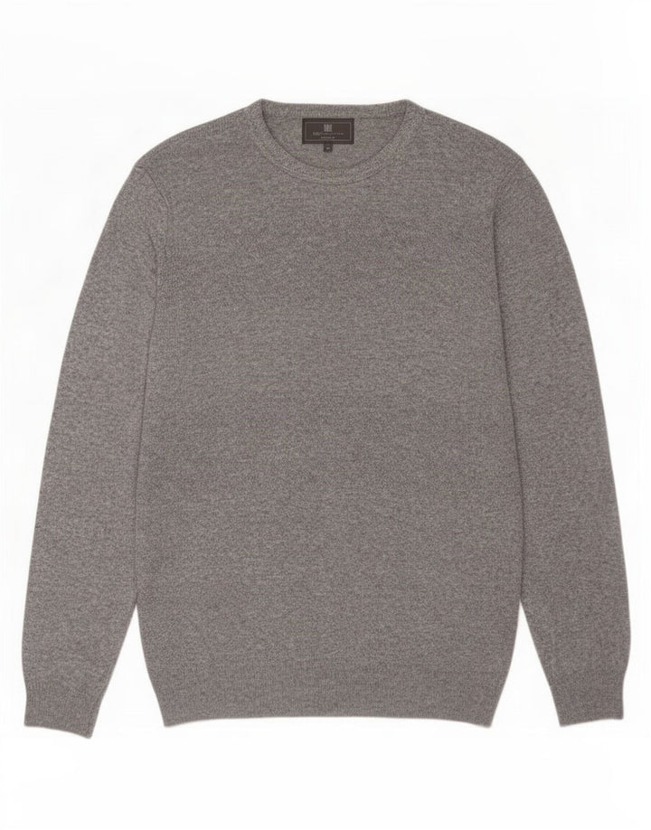 Marks & Spencer Suéter De Cuello Redondo Para Hombre Gris Medio Moteado
