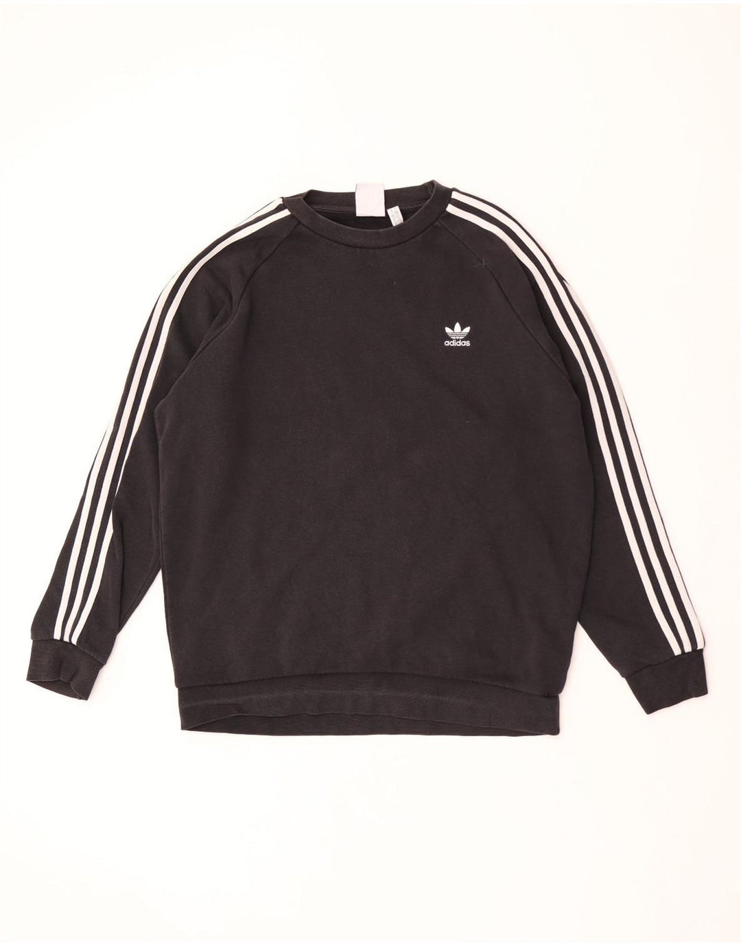 ADIDAS Hombre Sudadera Jumper Grande Algodón Negro
