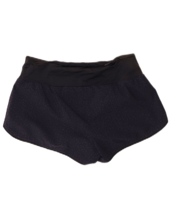 Adidas Womens Climalite Sport Shorts UK 4/6 XS Navy Blue Spotted