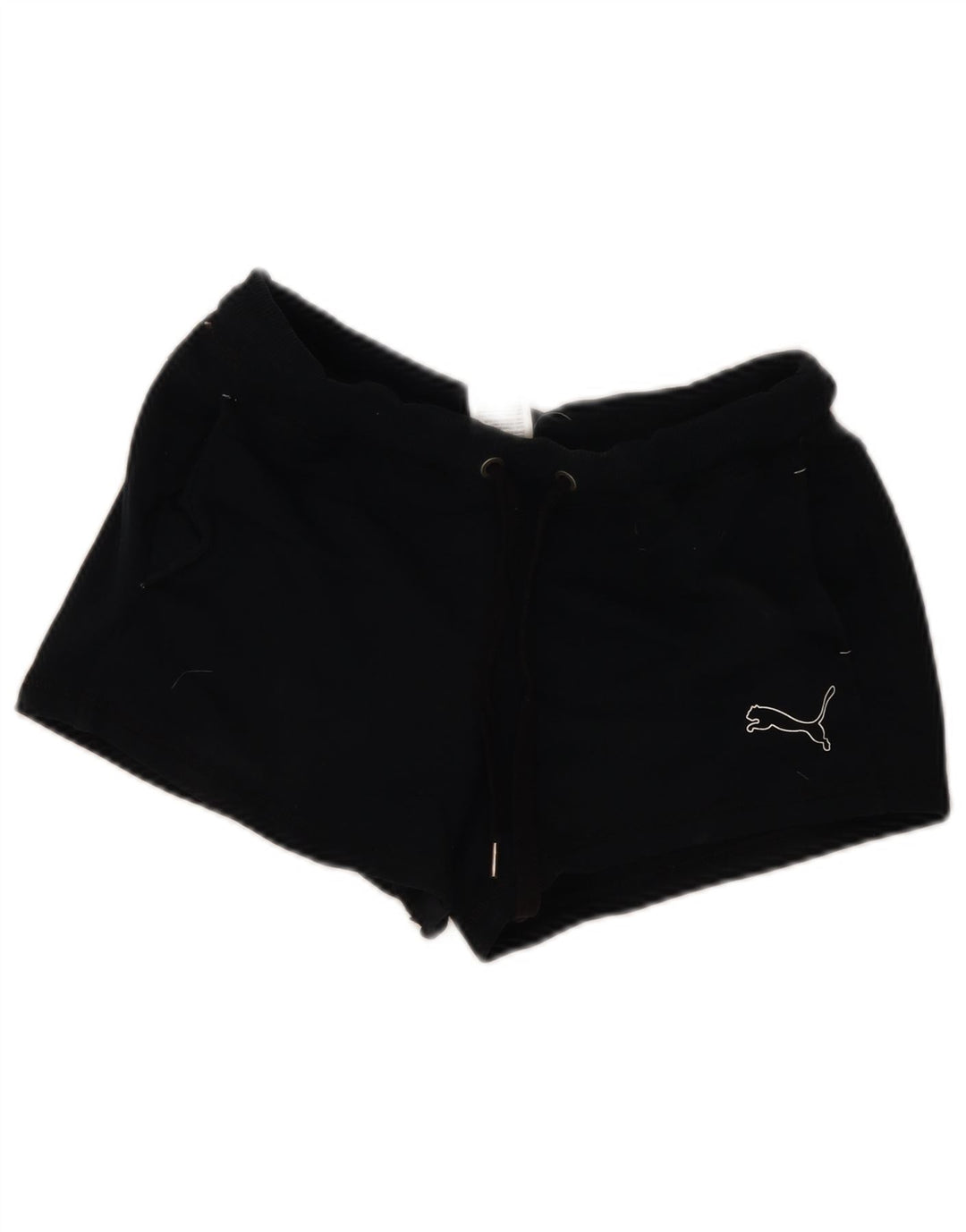 Puma - Pantalones cortos deportivos para mujer, talla 40, algodón negro mediano