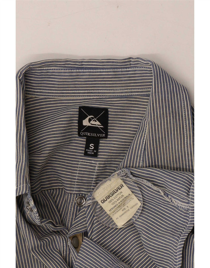 Camisa Quiksilver Hombre Small Blue Pinstripe Cotton