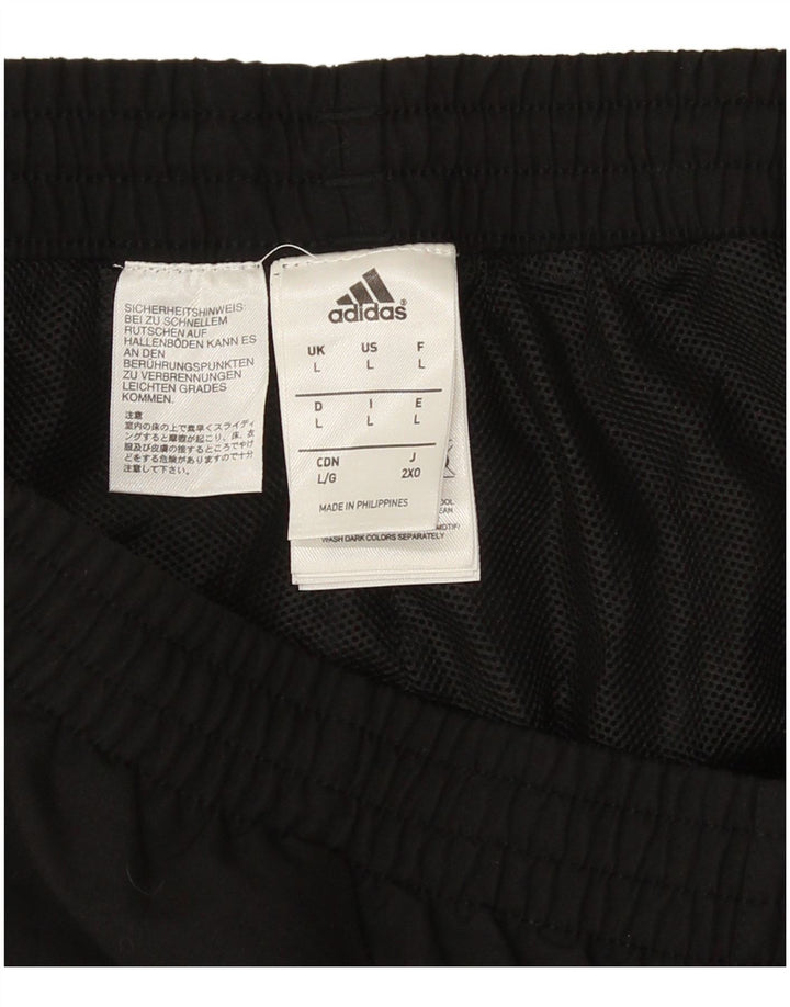 Adidas Hombre Pantalones De Chándal Joggers Grande Negro Poliéster