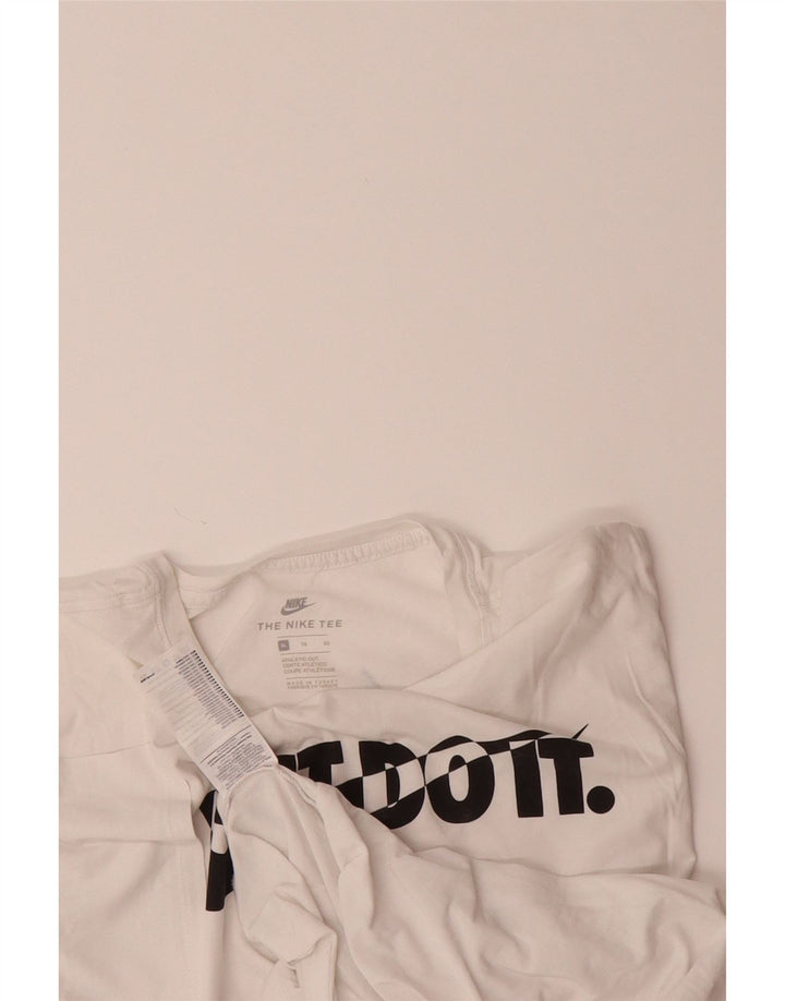 NIKE Mens Graphic T-Shirt Top XL White Cotton Vintage Nike and Second-Hand Nike from Messina Hembry 