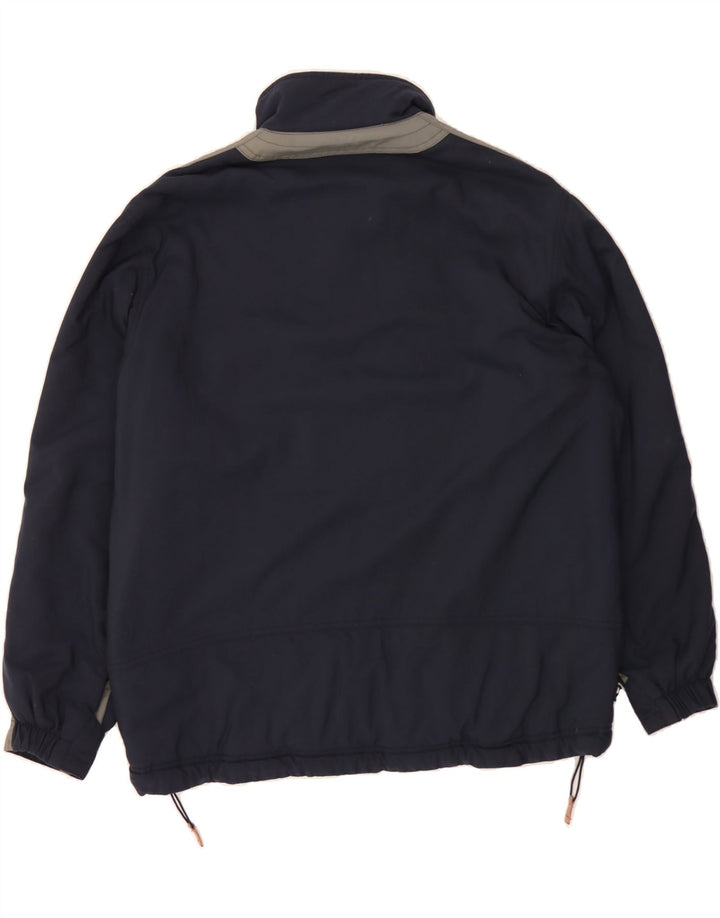 BEN SHERMAN Chaqueta cortavientos para hombre Reino Unido 40 Grande Azul marino Colorblock