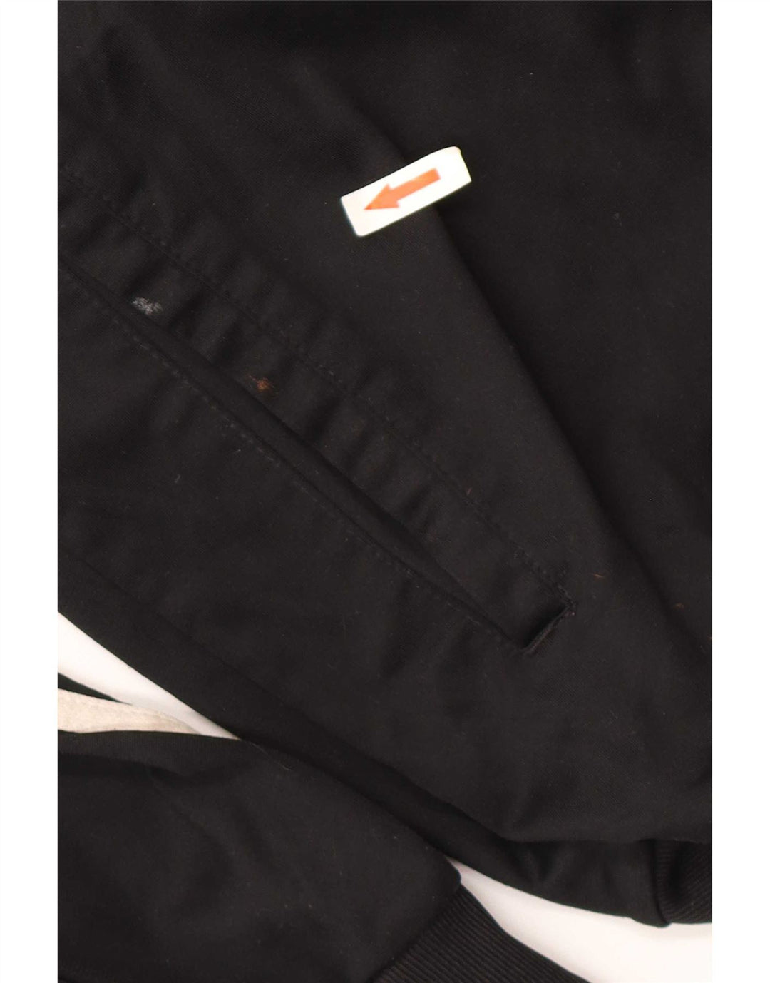 Adidas - Chaqueta de chándal para hombre, talla 40/42, poliéster negro mediano