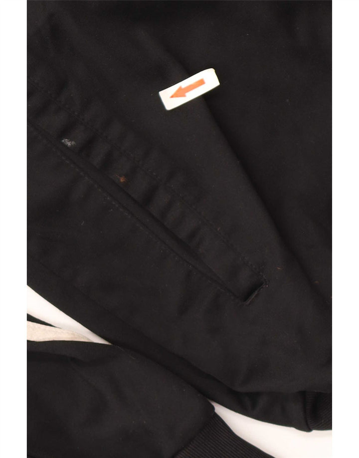 Adidas - Chaqueta de chándal para hombre, talla 40/42, poliéster negro mediano