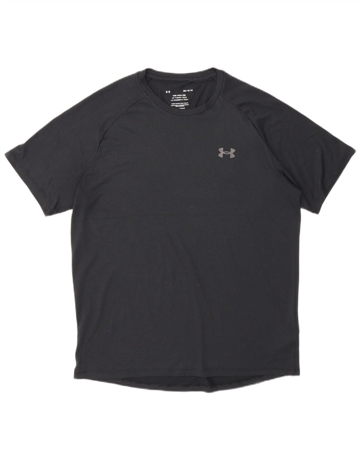 Under Armour Camiseta Heat Gear para hombre Top Mediano Poliéster negro