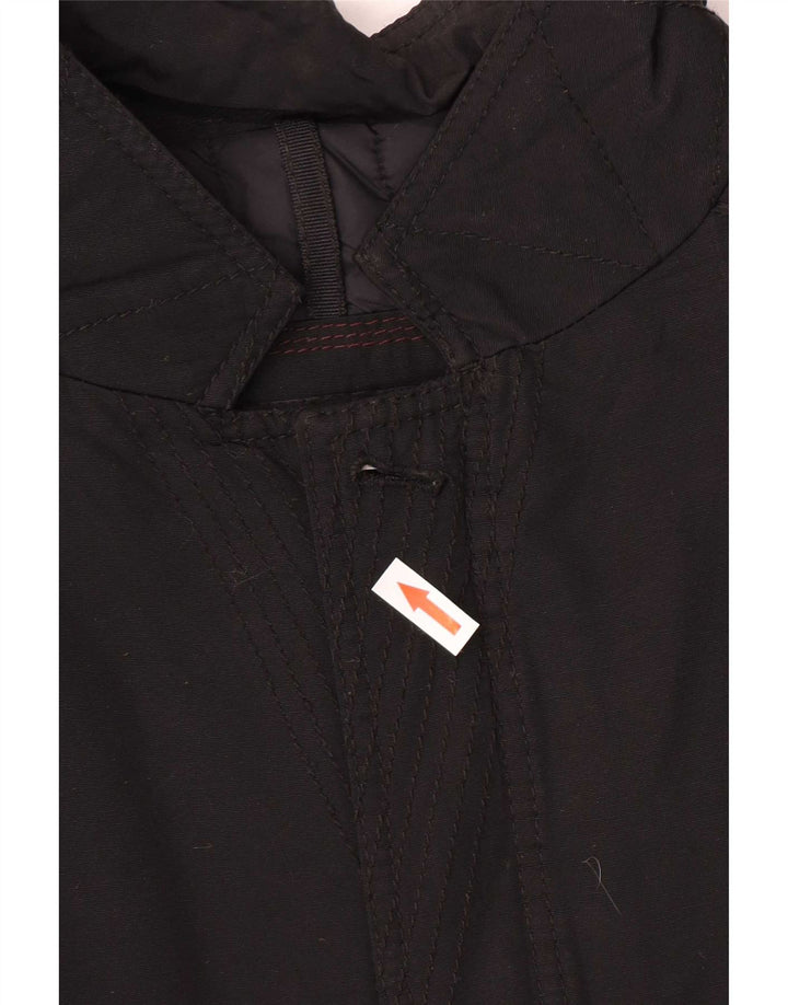 Massimo Dutti Chaqueta Utility Hombre UK 44 2XL Nylon Negro