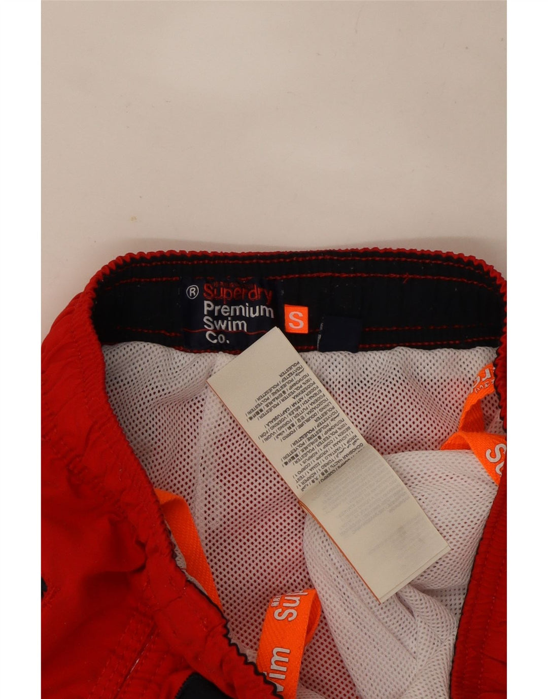Superdry Shorts De Baño Gráficos Para Hombre Poliéster Rojo Pequeño