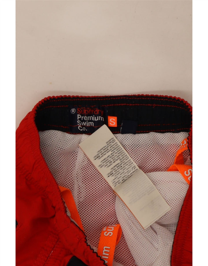 Superdry Shorts De Baño Gráficos Para Hombre Poliéster Rojo Pequeño