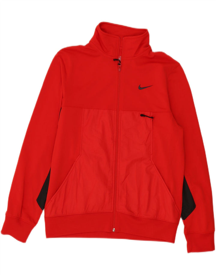 NIKE Hombre Chándal Top Jacket Medium Rojo Colorblock