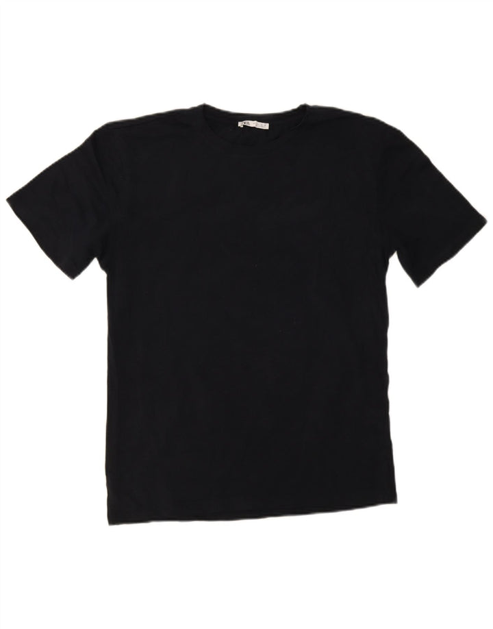 Zara Hombre Camiseta Top Grande Azul Marino