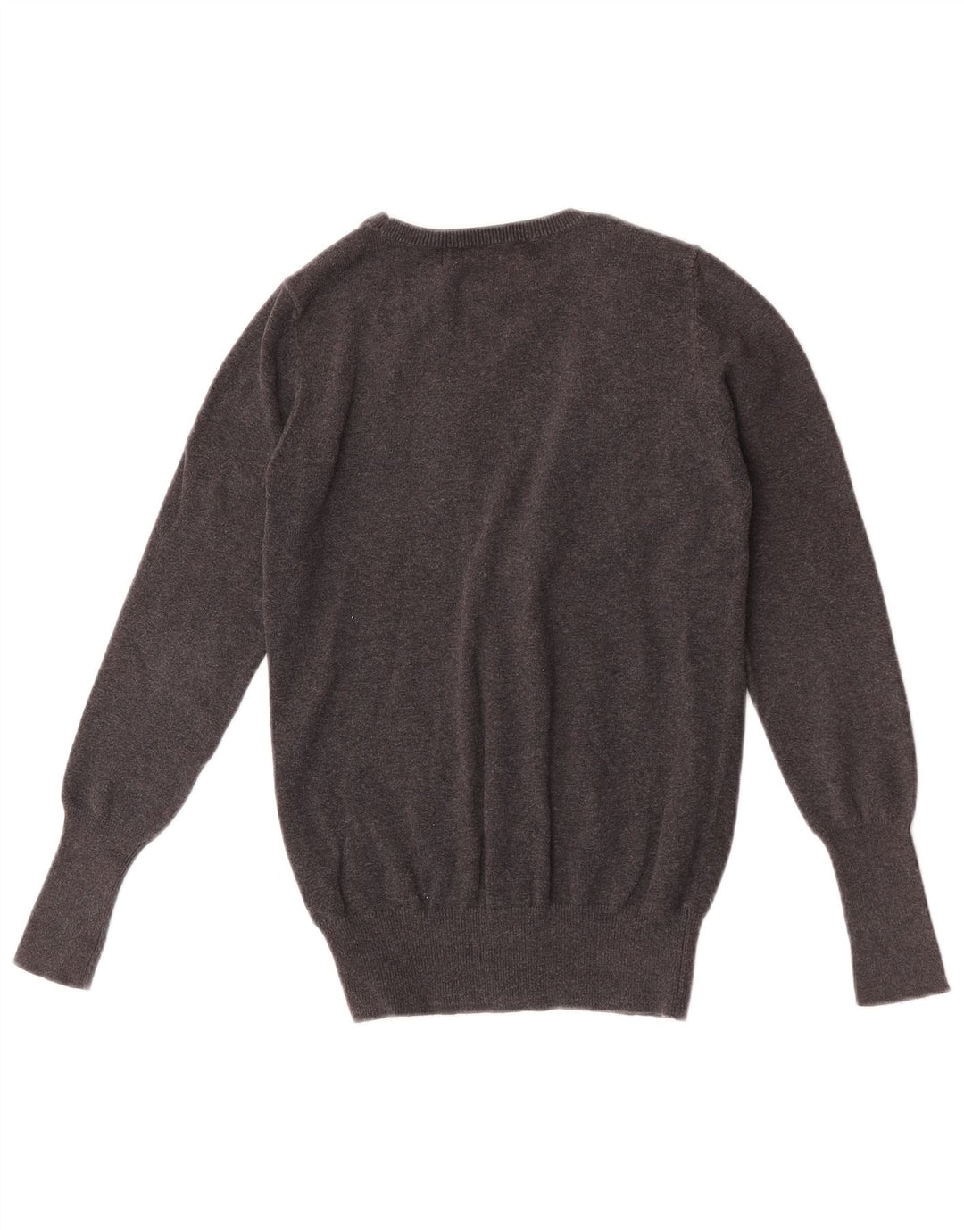 Zara Mujer Cárdigan Suéter UK 12 Algodón Gris Medio