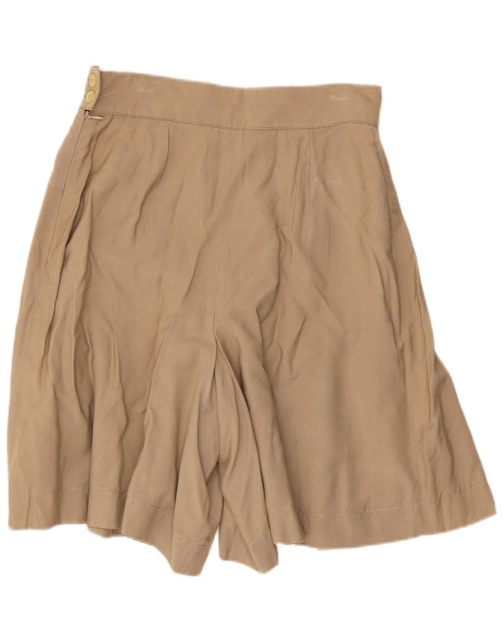 Andrea Mare Pantalones cortos casuales de pierna ancha para mujer IT 44 Medium W28 Beige