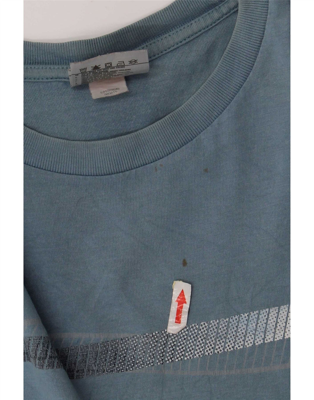 Camiseta Nike Hombre Top Small Azul Algodón