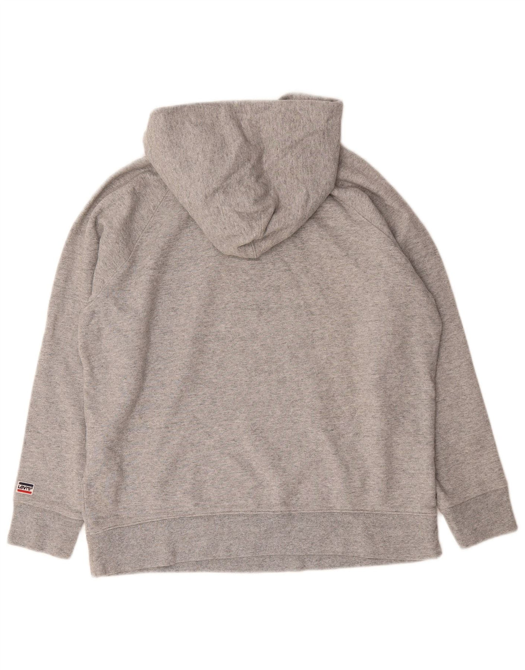 Levi's Jersey con capucha gráfica para hombre de algodón gris grande