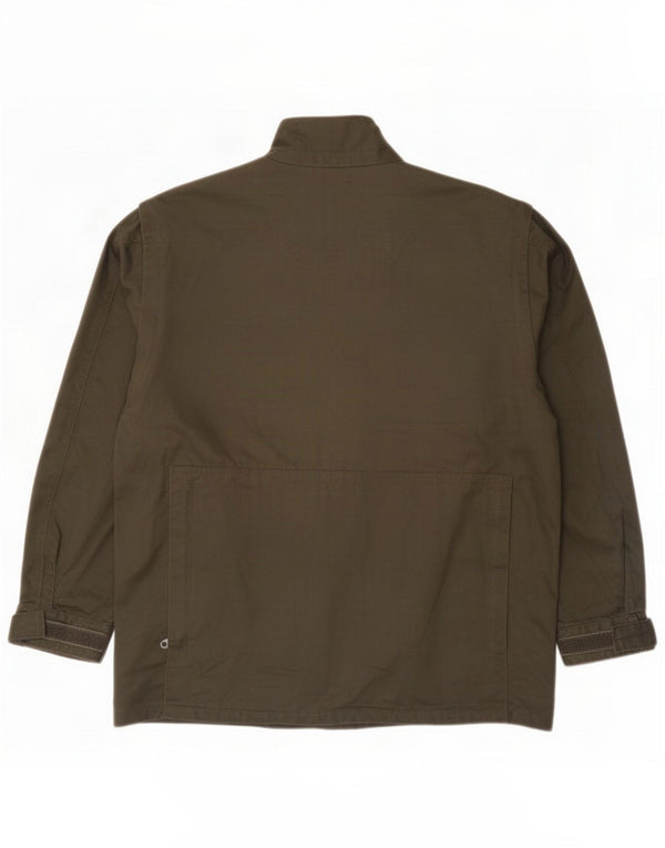 Chaqueta utilitaria vintage para hombre UK 44 2XL Caqui Poliéster