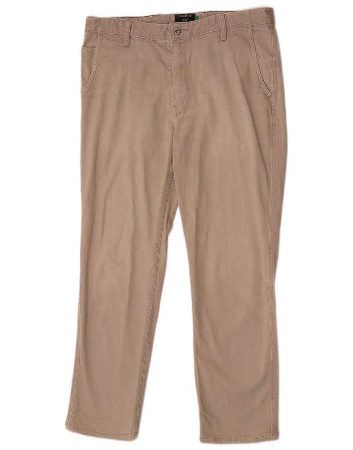 Dockers Pantalón chino ajustado para hombre W34 L29 Beige