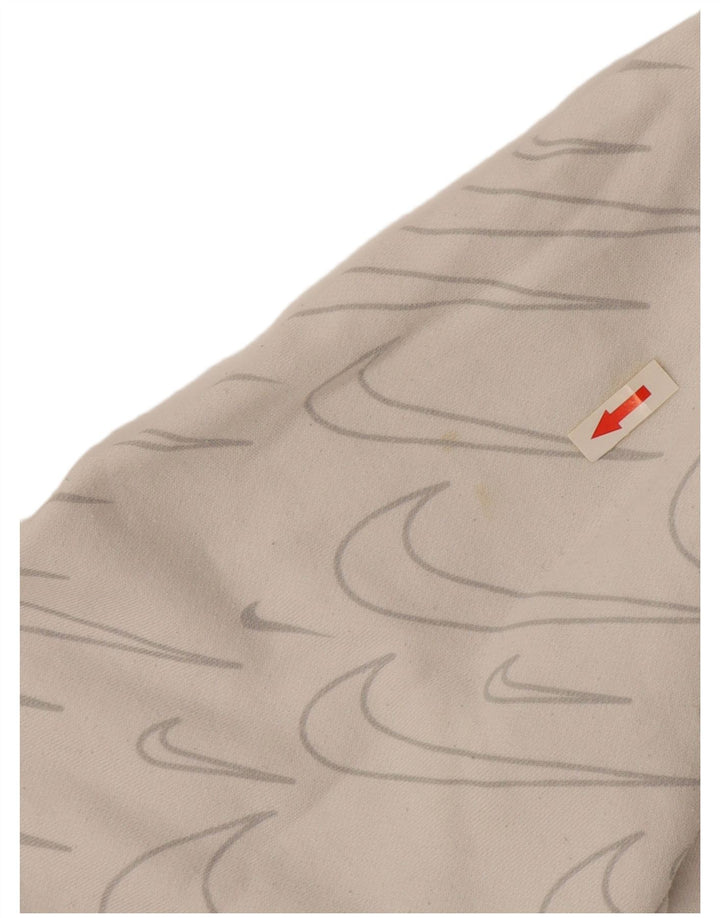 Nike Jersey con capucha y estampado gráfico de algodón blanco roto mediano para hombre