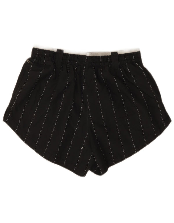 Nike - Pantalones cortos deportivos para mujer Dri Fit Graphic UK 4 XS Poliéster a rayas negras