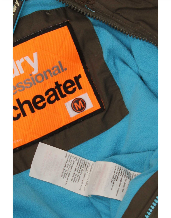 Superdry Chaqueta Cortavientos Gráfica para Mujer UK 44 Caqui Mediano