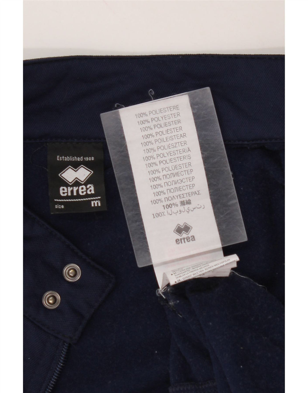 ERREA Chaqueta superior de chándal para hombre, mediana, azul marino, a rayas