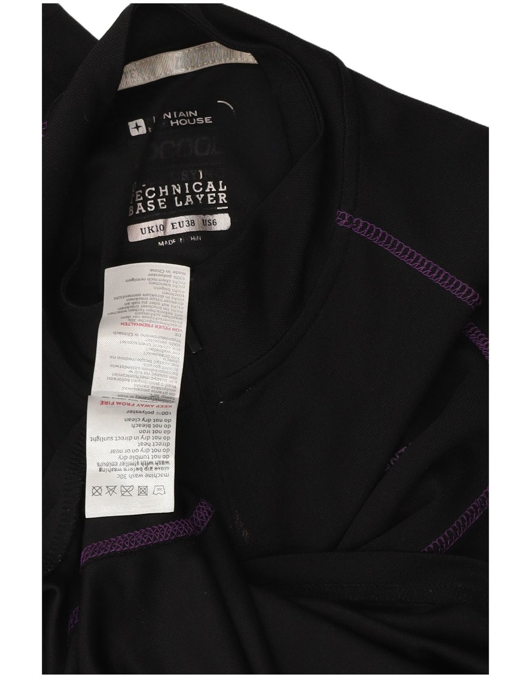 Top de chándal tipo jersey para mujer de Mountain Warehouse UK 40 Small Black
