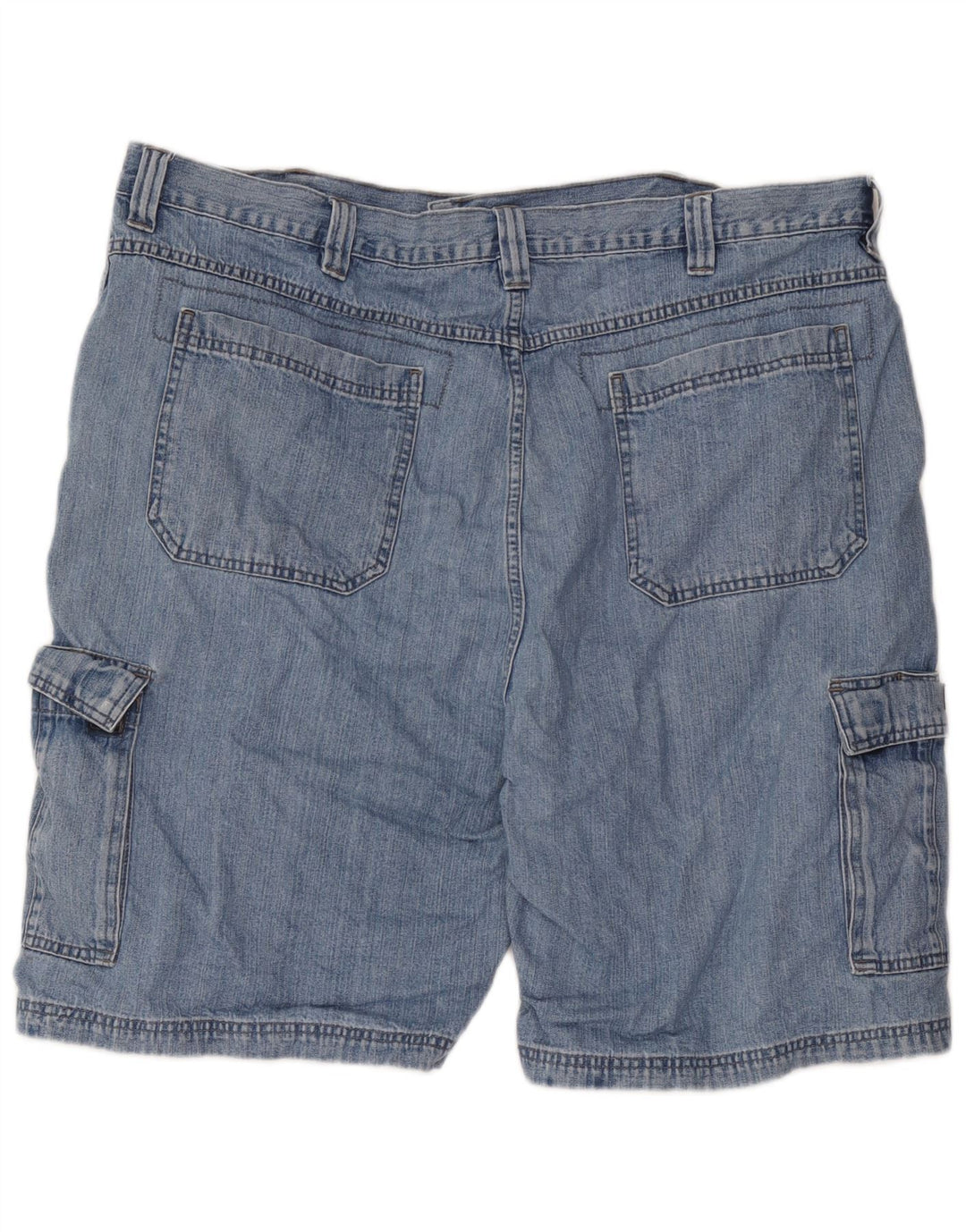 Wrangler Pantalones cortos de mezclilla cargo para hombre W42 2XL Algodón azul