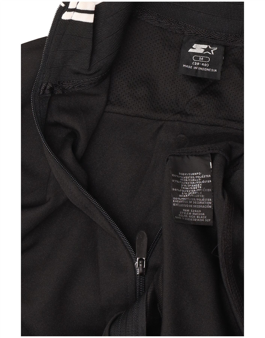 Starter Chaqueta de Chándal para Hombre UK 38/40 Medium Black Colorblock
