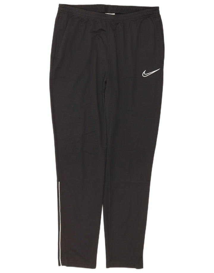 NIKE Mujer Dri Fit Chándal Pantalones UK 40 Grande Poliéster Negro