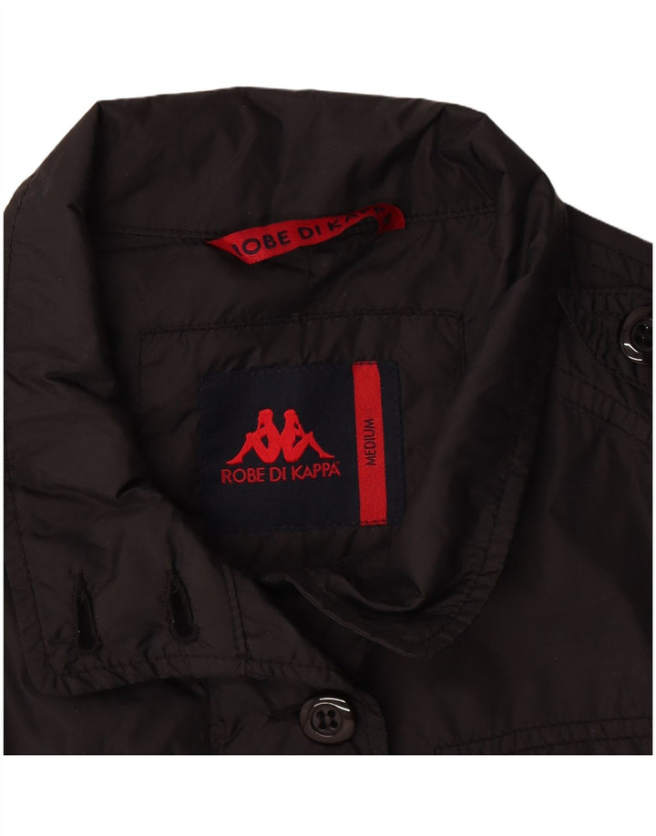 Chaqueta militar Kappa para mujer UK 44 Mediana Poliamida negra