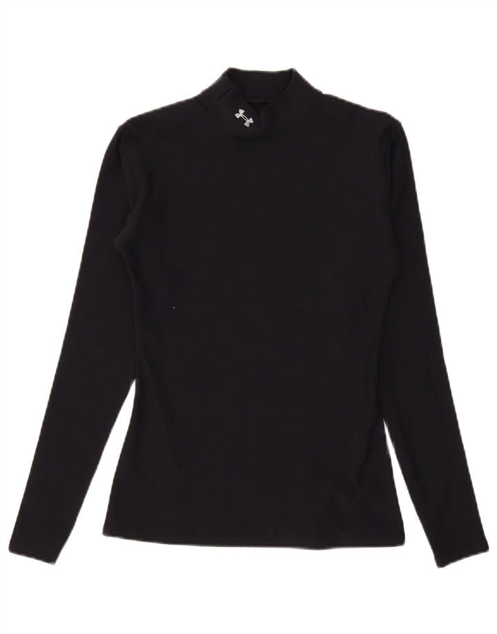 Under Armour Camiseta Cold Gear para mujer de manga larga UK 12 Medium Black Nylon