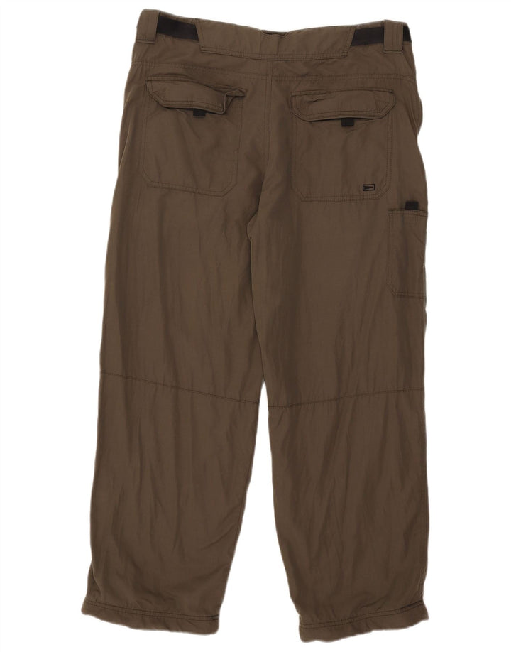 Marks & Spencer Pantalones cargo rectos Blue Harbor para hombre W36 L29 Caqui