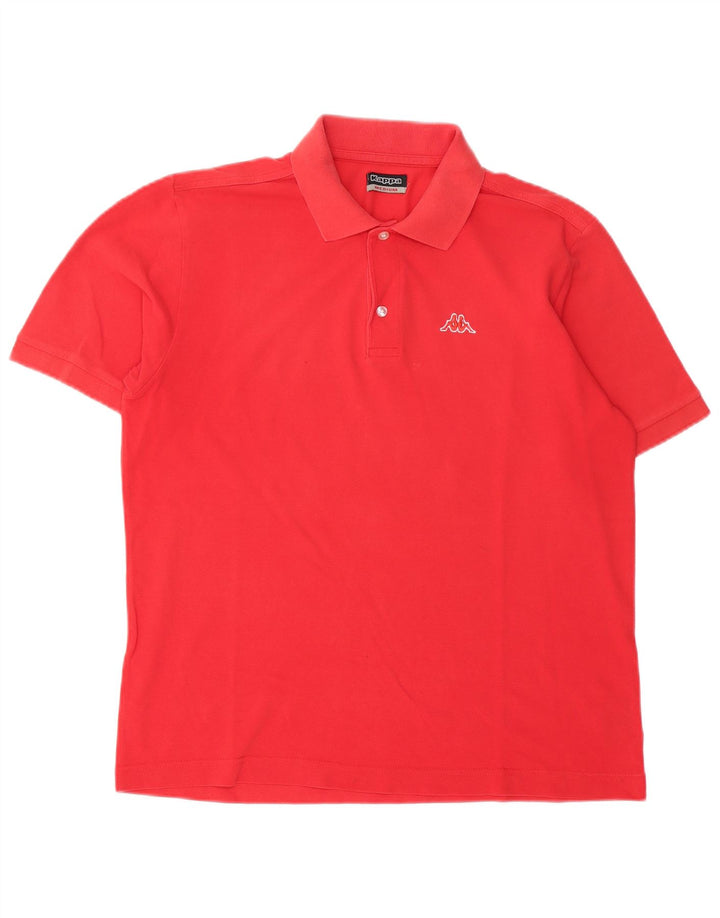 Polo Kappa Hombre Algodón Rojo Medio