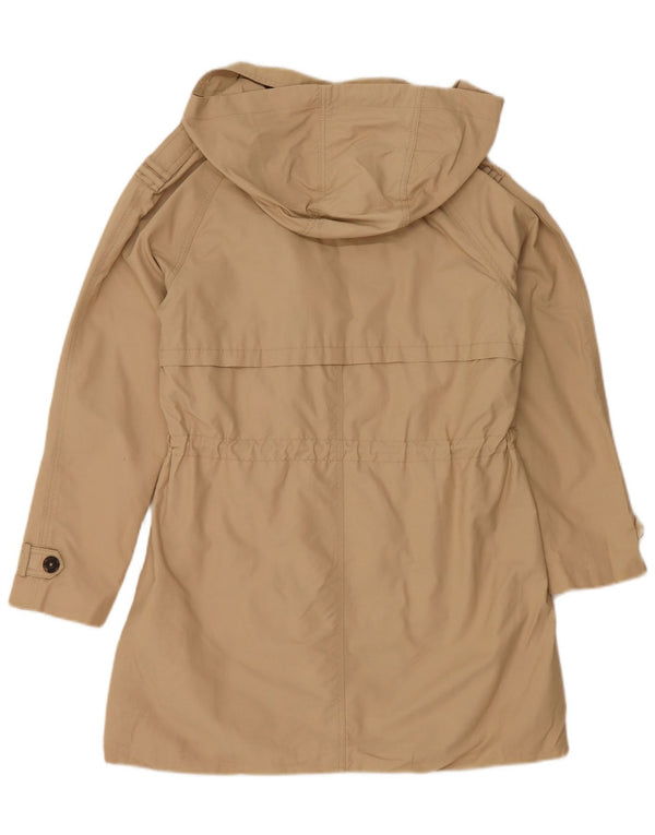 Zara Gabardina Niña Con Capucha 13-14 Años Beige Algodón