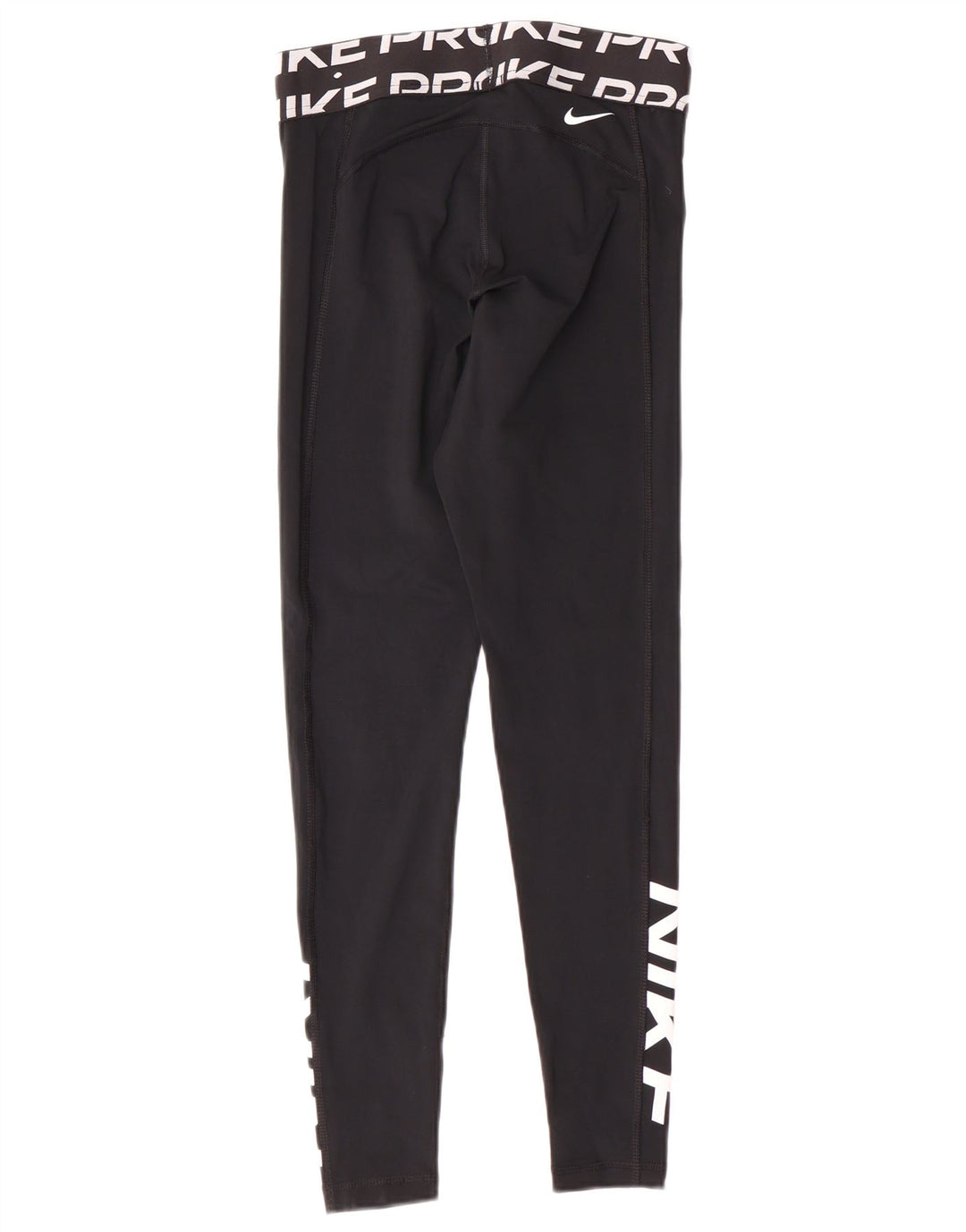 Nike Dri Fit Graphic Leggings para mujer UK 10 Small Negro Poliéster Deportes