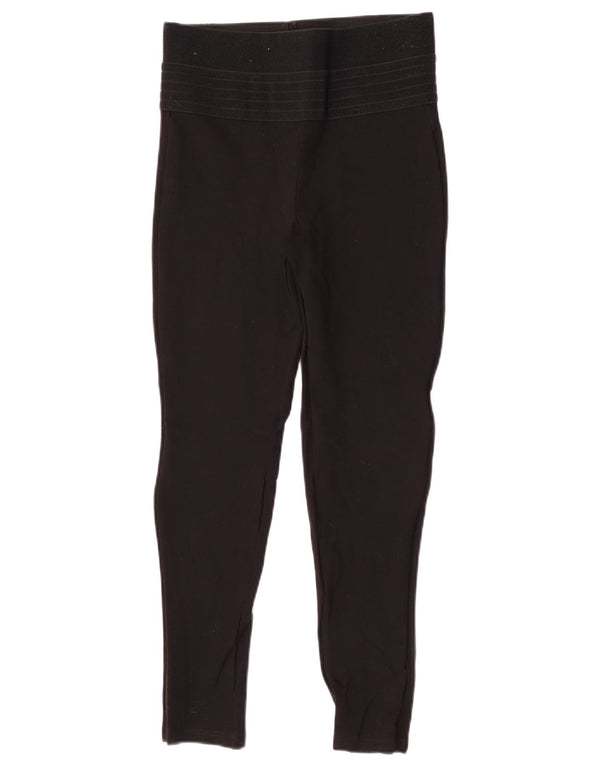 Zara Mujer Leggings Cintura Alta Mediano Negro Poliamida